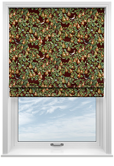 Pears, Russet - Twist&Fit Roman Blind